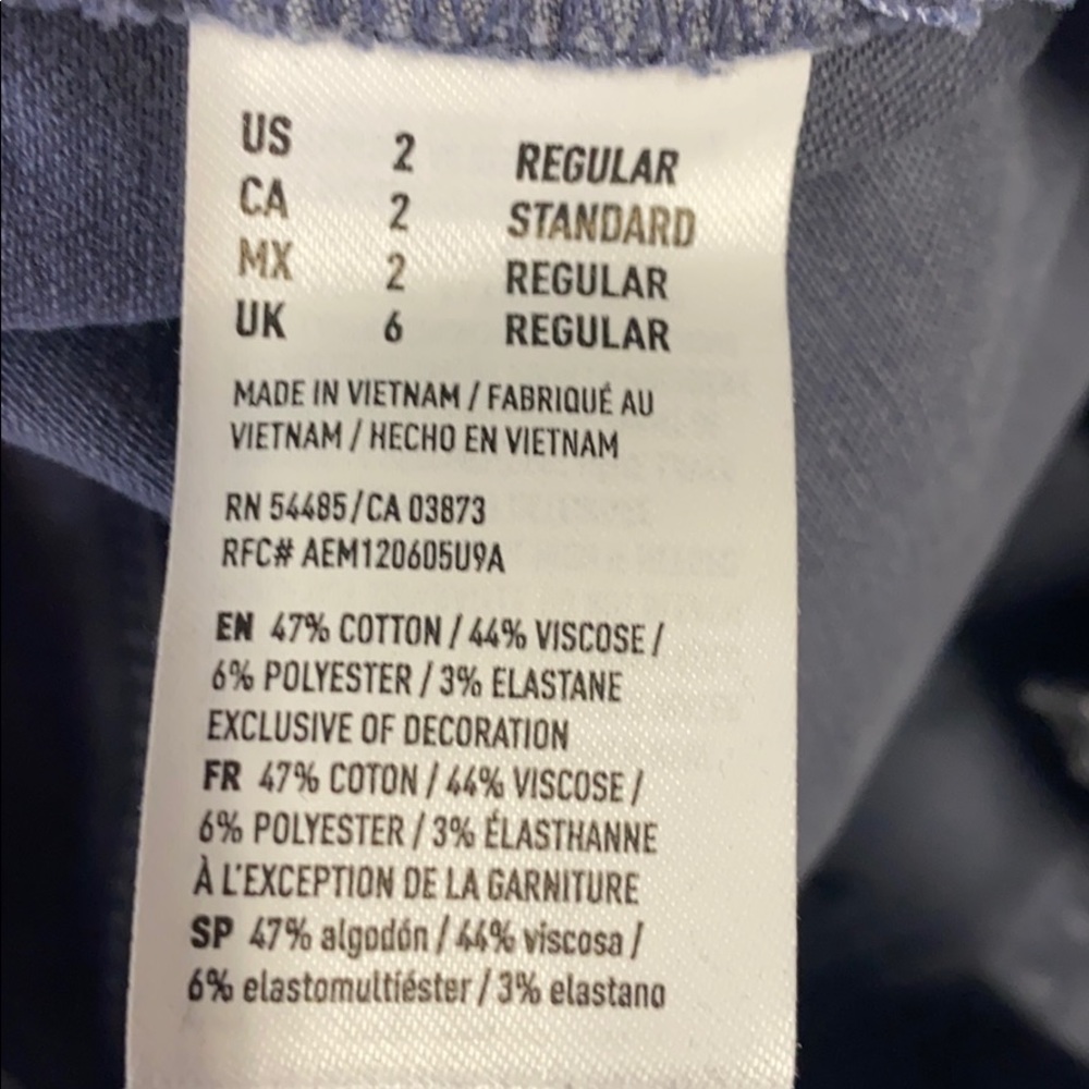 American Eagle Blue Twill Jegging - Picture 10 of 10
